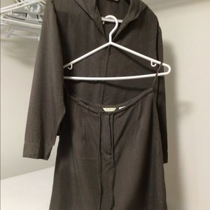 Hooded jacket & skirt